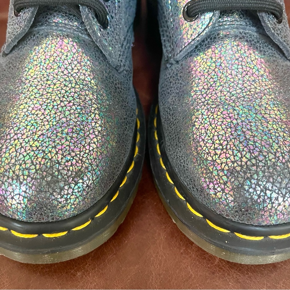 Dr. Martens 1460 Pascal Sparkle Iridescent Metallic Sheen Lace Up Boots Size 7 - Picture 9 of 14